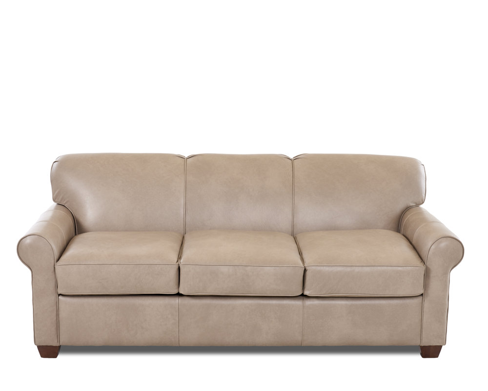 Wayfair Custom Upholstery™ Jennifer Leather Sleeper Sofa & Reviews